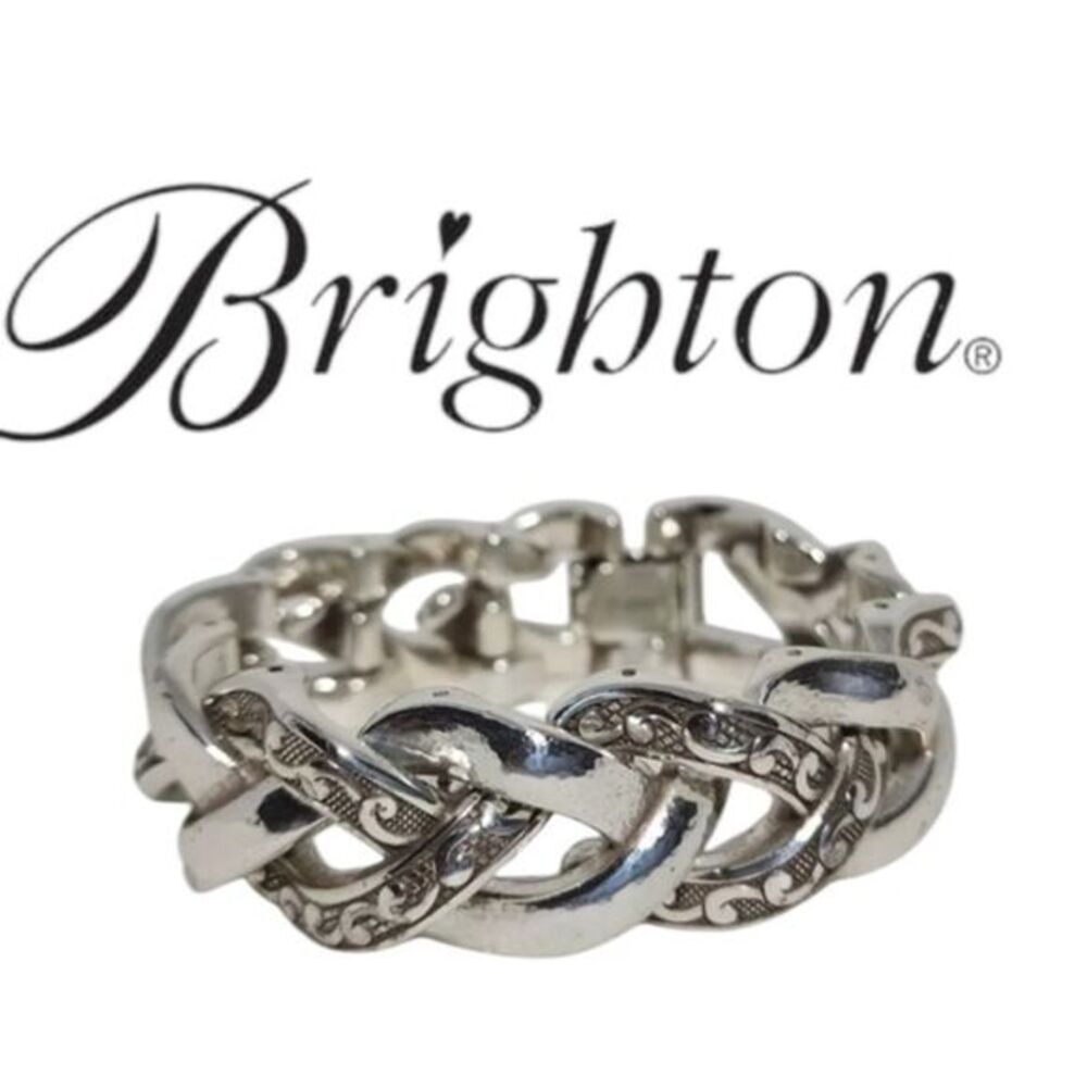 Brighton Silver Braided Bracelet